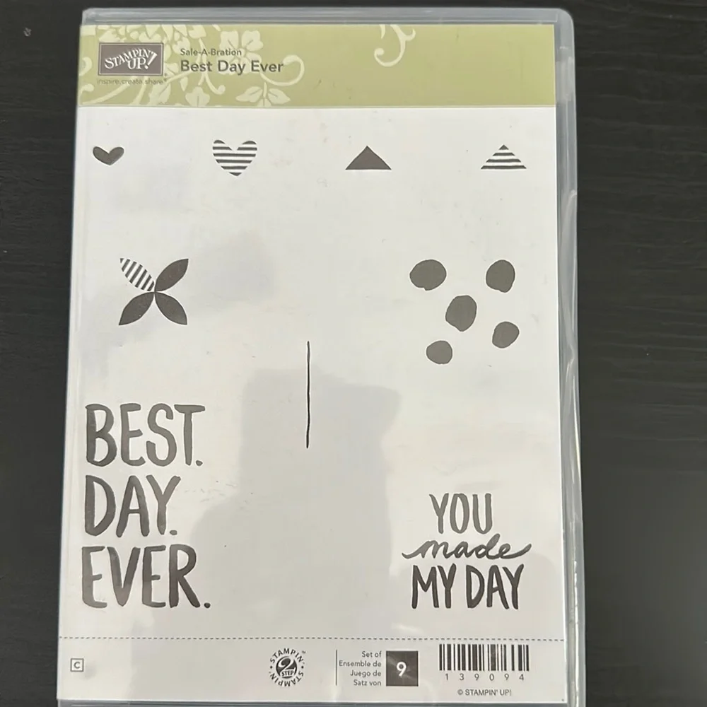 🎭 3/$25 - Best Day Ever stamp set of 9